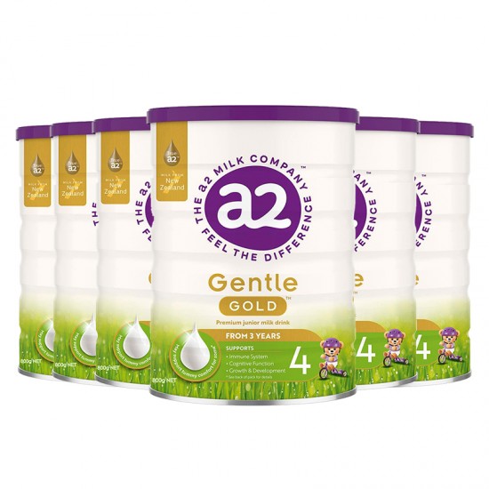 【6罐】a2金装Gentle Gold幼儿配方奶粉4段 800g 6罐 （36个月以上） 保质期2027年1月